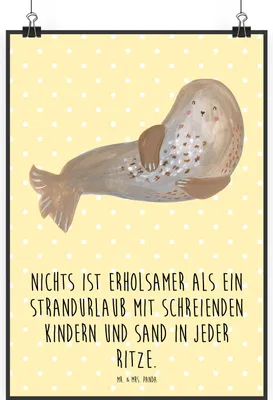 Produktbild von Mr. & Mrs. Panda Bild Sommerchaos DIN A1 - Gelb Pastell - Geschenk, Plakat, Sommergefühle, drucke, Summer Vibes, Blühende Blumen, Inspiration, Strand, Feelings, wanddeko