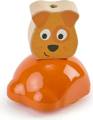 Produktbild von Hape Push & Run Puppy 18 Stcke Orange  Orange One Size