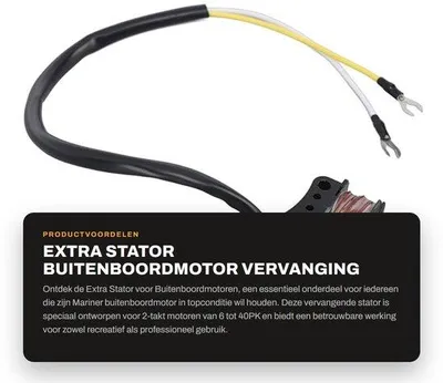 Productafbeelding van Reservegenerator voor buitenboordmotoren - 2-takt - 6/40 pk - koper/staal - OEM 86704A10