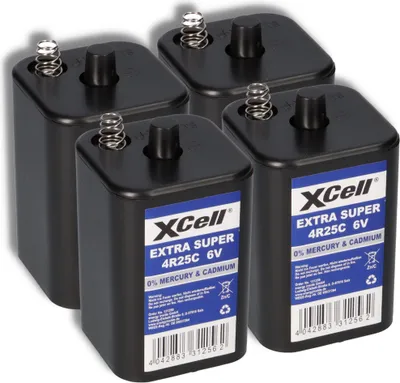Obrázek produktu pro 4x sada baterií XCell 4R25 6V-Block - 6 V 9500 mAH