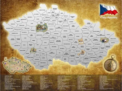 Zdjęcie produktu dla Mapa zdrapka Czechy