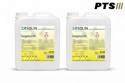 Produktbild von Essigsäure 60% 2x10 L Entkalker Reiniger sehr ergiebig auch in 1L 3L 5L