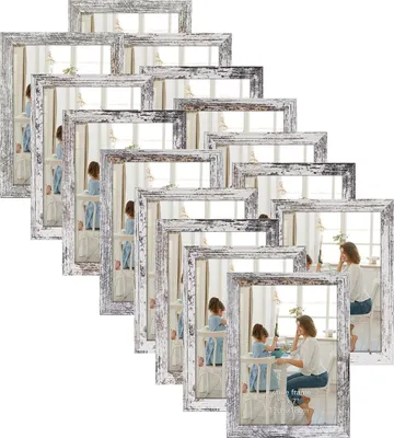 Produktbild von 15er Pack 5x7 Zoll silberne Bilderrahmen - Set von 15 Rahmen