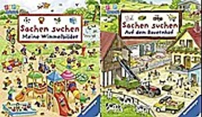 Immagine prodotto di Sachen suchen: Meine Wimmelbilder u Auf dem Bauernhof