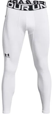 Produktbild von Under Armour ColdGear Compression Leggings für Herren, Enge Leggings, Männlich, Weiß, Erwachsener, White / Black, Einfarbig