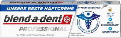 Produktbild von Blend-A-Dent Prothesencreme, 40g - Zahnprothesen-Haftcreme zur sicheren Fixierung. Geeignet für den täglichen Gebrauch. Schützt vor Speiseresten und bietet langanhaltenden Tragekomfort.