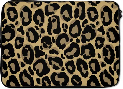 Produktbild von MuchoWow® Laptop Hülle 13 Zoll Pantherdruck - Muster - Leopard Laptoptasche - Laptophülle - Sleeve - Rundumschutz