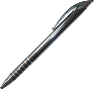Produktbild von Kugelschreiber aus Metall / im eleganten Design / Farbe: silber