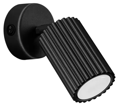 Zdjęcie produktu dla Kinkiet KARBON czarny 1xGU10x10W aluminium wym:16x8x8cm IP20 Sollux Lighting