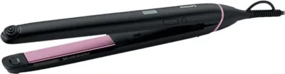 Obrázek produktu pro Philips StraightCare BHS675/00 Žehlička na vlasy Vivid Ends, Žehlička na vlasy, Teplé, 230 °C, Vysokovýkonný, 30 s, Černá