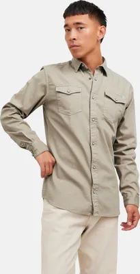Produktbild von Jack & Jones Sheridan Langarmhemd Beige XL Herren Beige XL