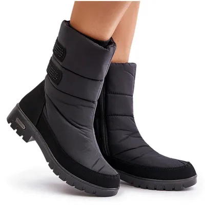 Produktbild von Damen Schnee Stiefel Mit Reißverschluss Progress PROGJ-21-16 Schwarz 39