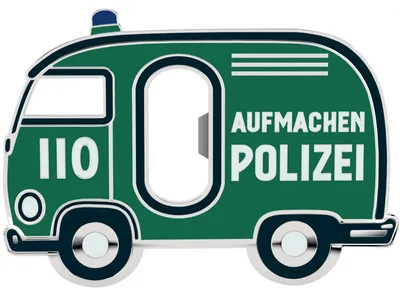 Produktbild von LANOLU Lustiger Flaschenöffner POLIZEI AUFMACHEN, Geschenke für Polizisten und Polizei-Fans, Polizei Geschenke, Witziger Bieröffner