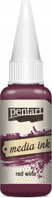 Produktbild von PENTART - Tinte auf Alcoholbasis - Media Ink - Rotwein 20ml
