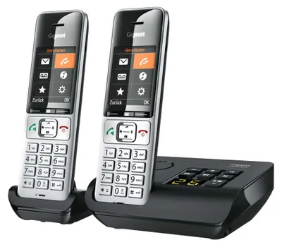 Imagen del producto de Gigaset L36852-H3023-B101 COMFORT 500A duo silver-black