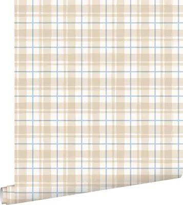Immagine prodotto di ESTAhome carta da parati rombo beige e blu 50 x 900 cm