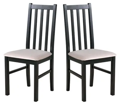Image de CHAISE DE SALLE À MANGER - Lot de 2 Bos 10 noir paros 2