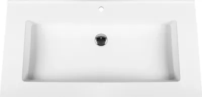 Produktbild von Veroni Solid Surface Mineralguss Waschbecken Waschtisch 80cm