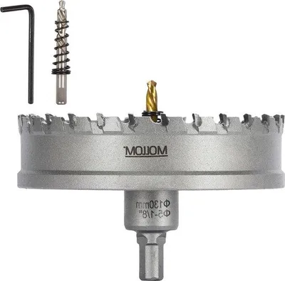 Image de Outil de perçage robuste en carbure, 130 mm, acier inoxydable