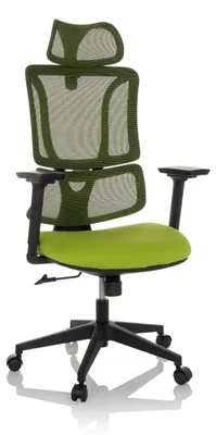Produktbild von MyBuero Home Office Bürostuhl ERGOMY Schreibtischstuhl mit Armlehnen (höhenverstellbar) Stoff / Netzstoff Drehstuhl