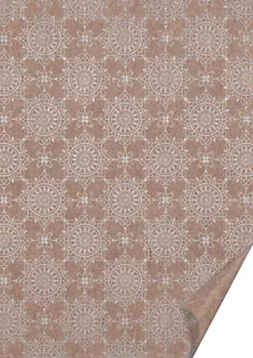 Image de Heyda 204772751 Carton naturel "Ornament" A4 argenté brillant
