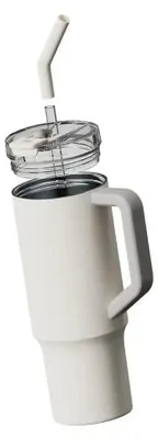 Obrázok produktu pre Xiaomi | Straw Mug | Capacity 1 L | Material Stainless steel | White