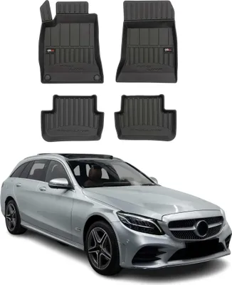 Immagine prodotto di 2014-2021 Mercedes Classe C T-Modello W205 S205 Tappetini TPE Nero 4 pz