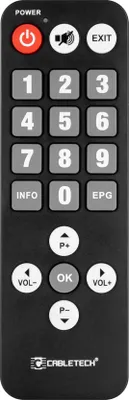 Zdjęcie produktu dla Uniwersalny pilot zdalnego sterowania DVB-T dla seniorów PIL0367