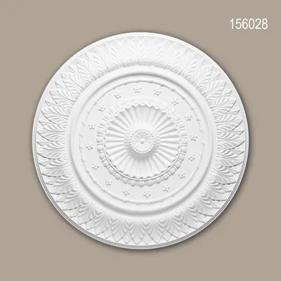 Produktbild von PROFHOME 156028 Rosette aus Polyurethan Deckenrosette Zierelement Ø 67,0 cm