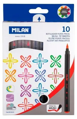 Produktbild von Pinselspitze Filzpfeife 10 Farben 6072