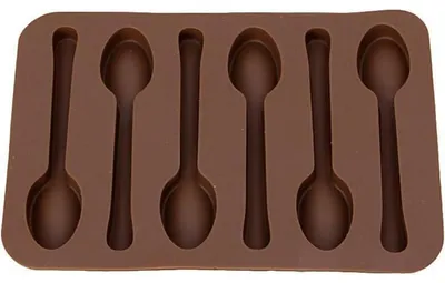 Immagine prodotto di Stampo in silicone a forma di cucchiaio, ideale per torte, cioccolata, dolci, gelatine e saponi