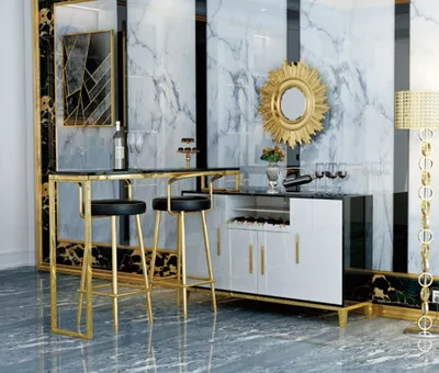 Immagine prodotto di Bartheke Bartresen Bartisch Theke Tresen Bar Hausbar Balkenzähler Barschrank