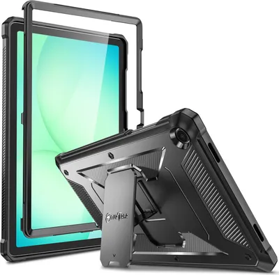 Produktbild von Fintie Hülle für Samsung Galaxy Tab A11+ Plus 11" 2025 / Tab A9+ Plus 11 Zoll 2023 Tablet, Ganzkörper-Rugged Hybrid Stand Schutzhülle mit eingebauter Schutzfolie, Schwarz