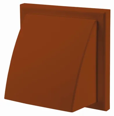Produktbild von Ventika Wandluftelement 186x186mm mit Rückschlagklappe braun