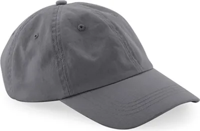 Image de Beechfield B652N | Organic Coton 6 Panel Dad Cap - Couleur : Graphite Grey - Taille : One Size
