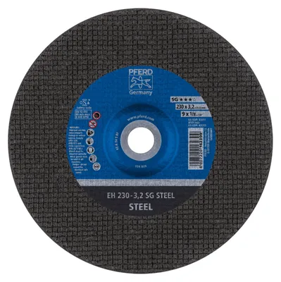 Produktbild von PFERD 61324222, Schneidedisk, Stahl, 23 cm, Jede Marke, Flache Mitte, 2,22 cm