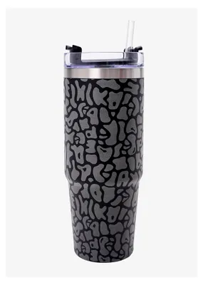 Produktbild von Becher mit Griff und Strohhalm, 950 ml
