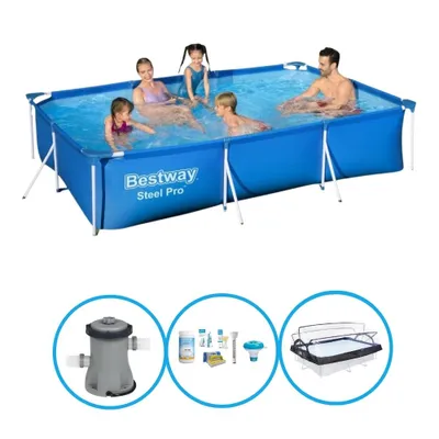 Produktbild von Bestway Pool Steel Pro - Inklusive Zubehör - 300x201x66 cm