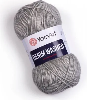 Produktbild von Yarn Art Denim Washed 908 Grey Strickgarn