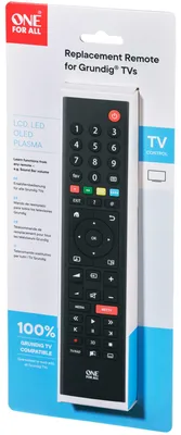 Obrázok produktu pre One For All TV Replacement Remotes URC 1915, TV, IR Wireless, Tlačidlá, Čierna