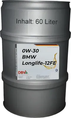 Produktbild von DBV 0W-30 BMW Longlife - 12 FE 60-Liter-Fass