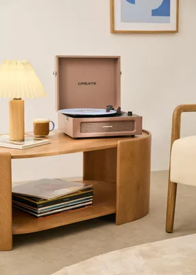 Produktbild von RECORD PLAYER RETRO - Retro-Plattenspieler mit Bluetooth, USB, SD, MicroSD und MP3 record/Player