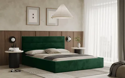 Obrázek produktu pro Postel LIVO 180x200 zelená s úložným prostorem