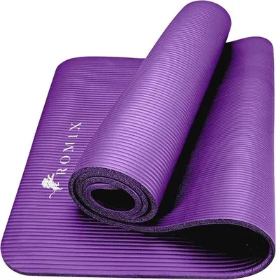 Obrázok produktu pre Hrubá ekologická podložka na jogu 15 mm - Protišmyková fitness podložka pre domácnosť a telocvičňu - Ideálna na jogu, pilates a meditáciu