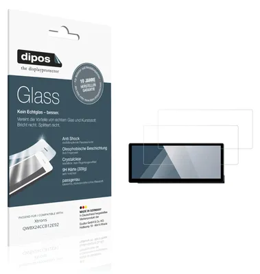 Image de 2x Protection ecrán pour Xtrons QWBX24CCB12E92 Verre souple Film Protecteur 9H dipos