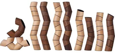 Produktbild von Eduplay Holzbausteine Loggos 75 Stück Buche und Nuss Spielzeug