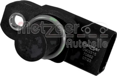 Productafbeelding van Sensor nokkenaspositie, 3-polig, METZGER, geschikt voor onder andere BMW 5-serie