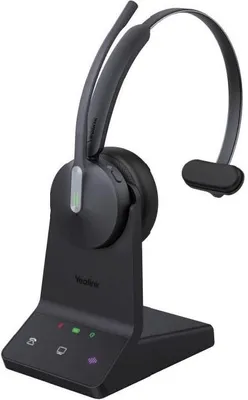 Produktbild von Yealink WH64 Hybird Mono mit Ladestation Teams Headset, Kabellos, 20 - 20000 Hz, Büro/Callcenter, 92 g, Kopfhörer, Schwarz