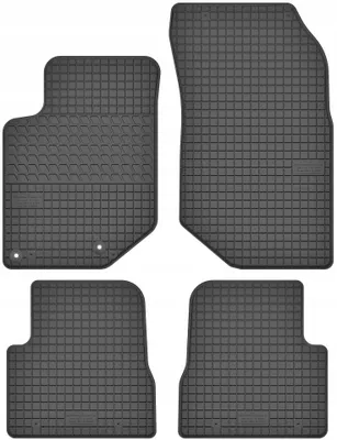 Produktbild von Gummimatten passend für  Peugeot 2008 I (2013-2019) Gummi Fußmatten Satz Schwarz + Stopper