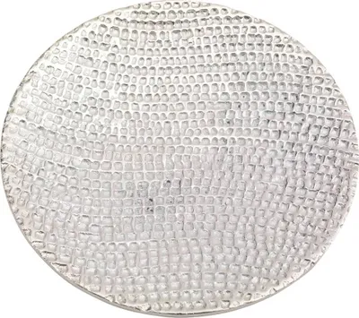 Produktbild von Kerzenteller Aluminium Silberoptik Ø 14cm Untersetzer Untertasse Kerzenhalter